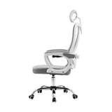Oikiture Ergonomic Office Chair Lumbar Support White - 45-Degree Angle