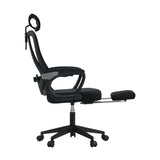 Oikiture Mesh Office Chair Adjustable Lumbar Support Black - Close-Up Angle