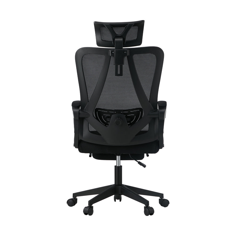 Oikiture Mesh Office Chair Adjustable Lumbar Support Black