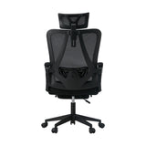 Oikiture Mesh Office Chair Adjustable Lumbar Support Black - Front View