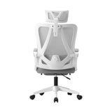 Oikiture Mesh Office Chair Adjustable Lumbar Support White - 45-Degree Angle