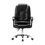 Oikiture Massage Office Chair Racing Chairs PU Leather Black - 45-Degree Angle