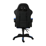 Oikiture Racing Gaming Chair 7 RGB LED 8 Points Massage Black&Blue