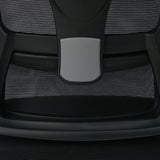 Oikiture Mesh Office Chair D-Shape Back Support Black