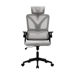 Oikiture Mesh Office Chair Adjustable Lumbar Support Black & Grey