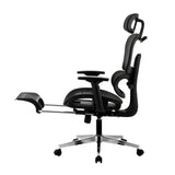 Oikiture Ergonomic Office Chair Mesh Executive Seat Black - Front View