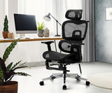 Oikiture Ergonomic Office Chair Mesh Executive Seat Black - 45-Degree Angle