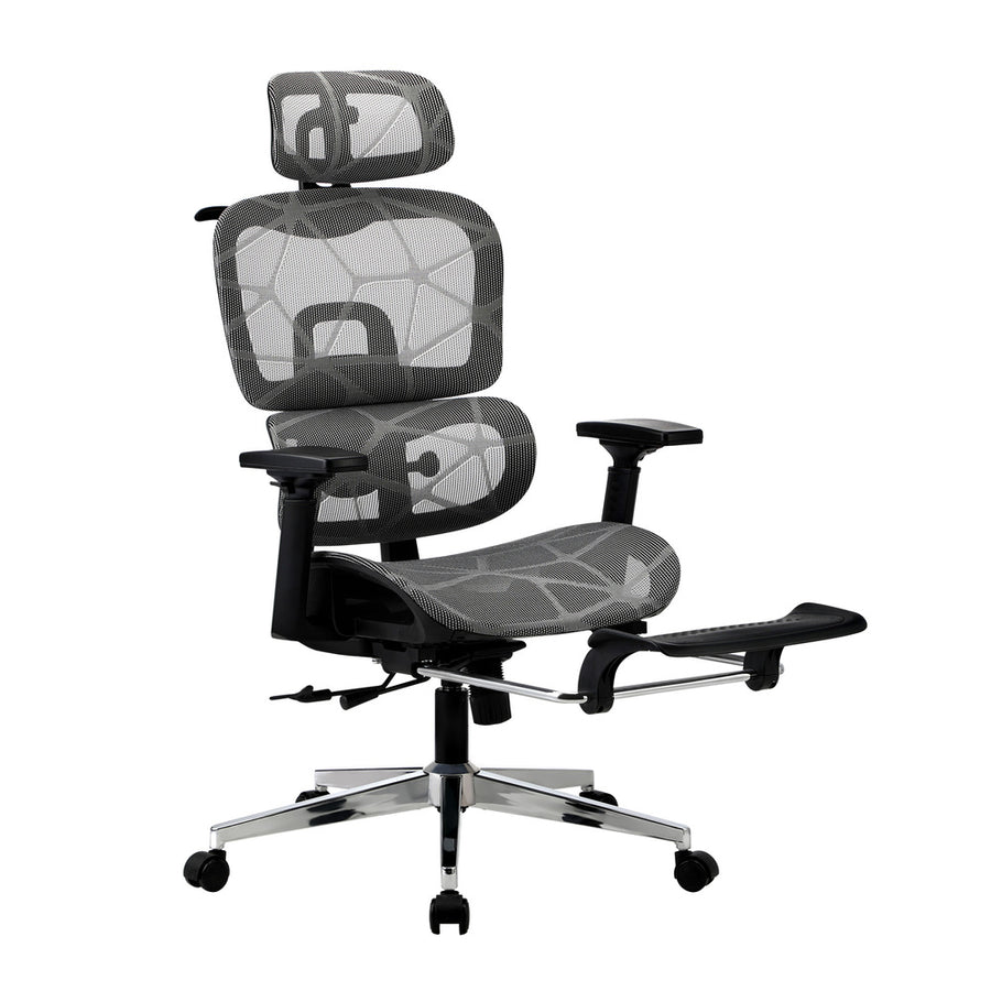 Oikiture Ergonomic Office Chair Mesh Executive Seat BK&GY