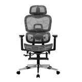Oikiture Ergonomic Office Chair Mesh Executive Seat BK&GY - Side View
