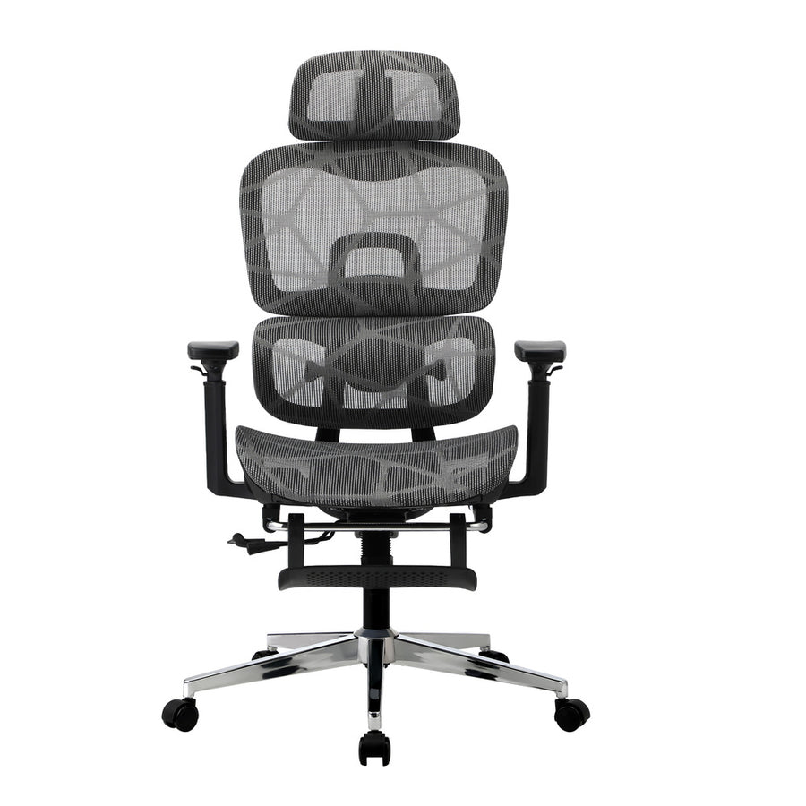 Oikiture Ergonomic Office Chair Mesh Executive Seat BK&GY