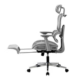 Oikiture Ergonomic Office Chair Mesh Executive Seat Grey - Front View