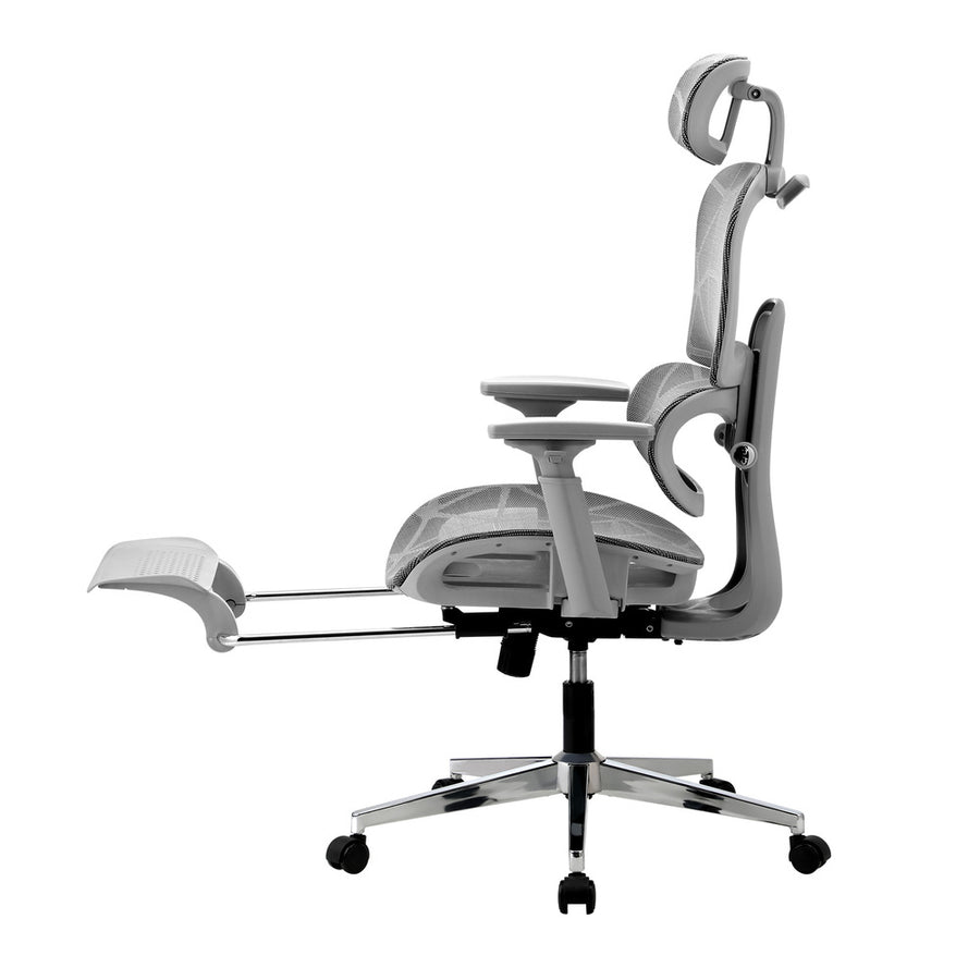 Oikiture Ergonomic Office Chair Mesh Executive Seat Grey