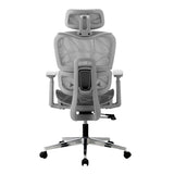 Oikiture Ergonomic Office Chair Mesh Executive Seat Grey - Close-Up Angle
