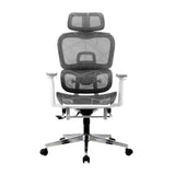 Oikiture Ergonomic Office Chair Mesh Executive Seat WH&GY - Top-Down View