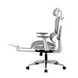 Oikiture Ergonomic Office Chair Mesh Executive Seat WH&GY - Low Angle