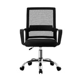 Oikiture Mesh Office Chair Executive Computer Seat Black - 45-Degree Angle