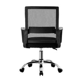 Oikiture Mesh Office Chair Executive Computer Seat Black - Top-Down View