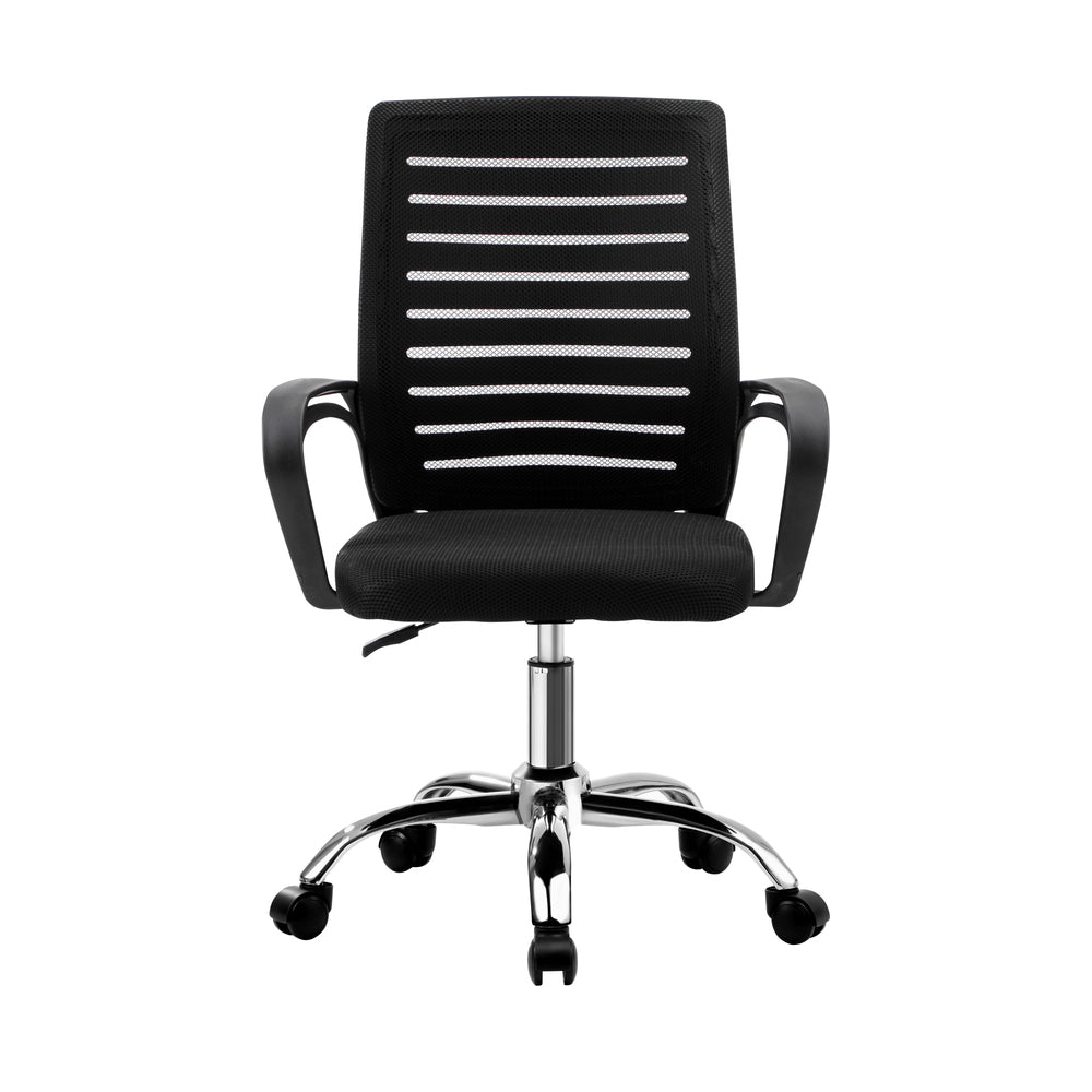 Oikiture Mesh Office Chair Breathable Backrest Black
