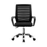 Oikiture Mesh Office Chair Breathable Backrest Black - Extra Image