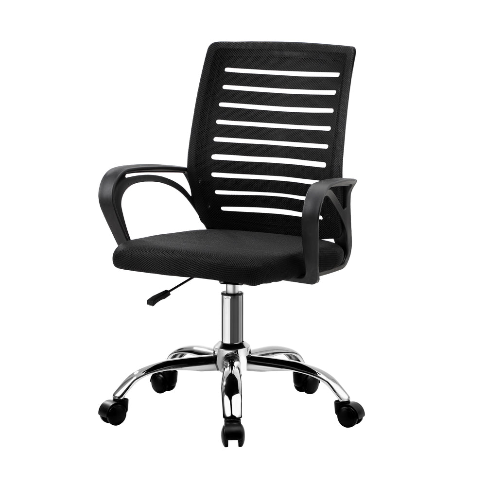 Oikiture Mesh Office Chair Breathable Backrest Black