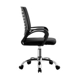 Oikiture Mesh Office Chair Breathable Backrest Black