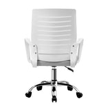 Oikiture Mesh Office Chair Breathable Backrest White - Close-Up Angle
