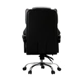 Oikiture Massage Office Chair PU Leather Black