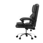 Oikiture Massage Office Chair PU Leather Seat Grey, image 6