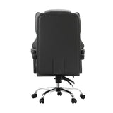 Oikiture Massage Office Chair PU Leather Seat Grey