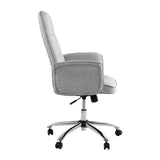 Artiss Fabric Office Chair Computer Chairs Grey - Top-Down View