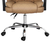 Artiss Executive Office Chair Leather Recliner Espresso - Side View