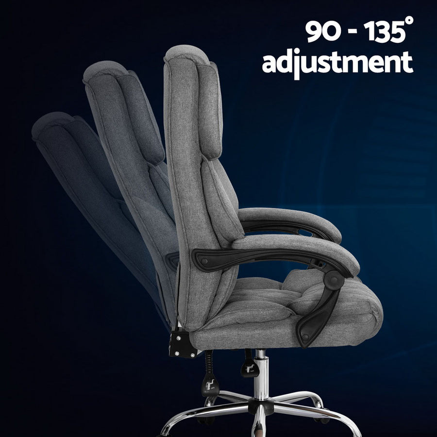 Artiss Executive Office Chair Recliner Grey, image 5
