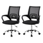 Artiss 2 Pack Mesh Office Chairs, Mid Back with Lumbar Support and Gas Lift, Black