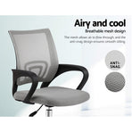 Artiss Mesh Office Chair Mid Back Grey, image 4