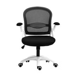 Artiss Mesh Office Chair Mid Back Black - Side View