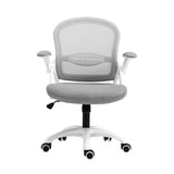 Artiss Mesh Office Chair Mid Back Grey - Side View
