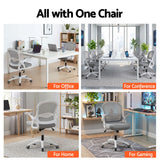 Artiss Mesh Office Chair Mid Back Grey - Extra Image
