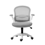 Artiss Mesh Office Chair Mid Back Grey - Side View