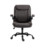 Artiss Executive Office Chair Mid Back Brwon - Side View