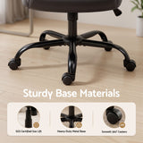 Artiss Executive Office Chair Mid Back Brwon - Low Angle