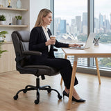 Artiss Executive Office Chair Mid Back Brwon - Extra Image