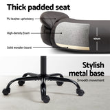 Artiss Executive Office Chair Mid Back Brwon - Rear View