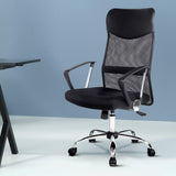 Artiss Mesh Office Chair High Back Black - Low Angle
