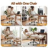 Artiss Executive Office Chair Leather Tilt Beige - 45-Degree Angle