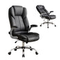 Artiss Executive Office Chair Leather Tilt Black