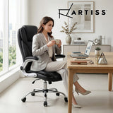 Artiss Executive Office Chair Leather Tilt Black - Extra Image