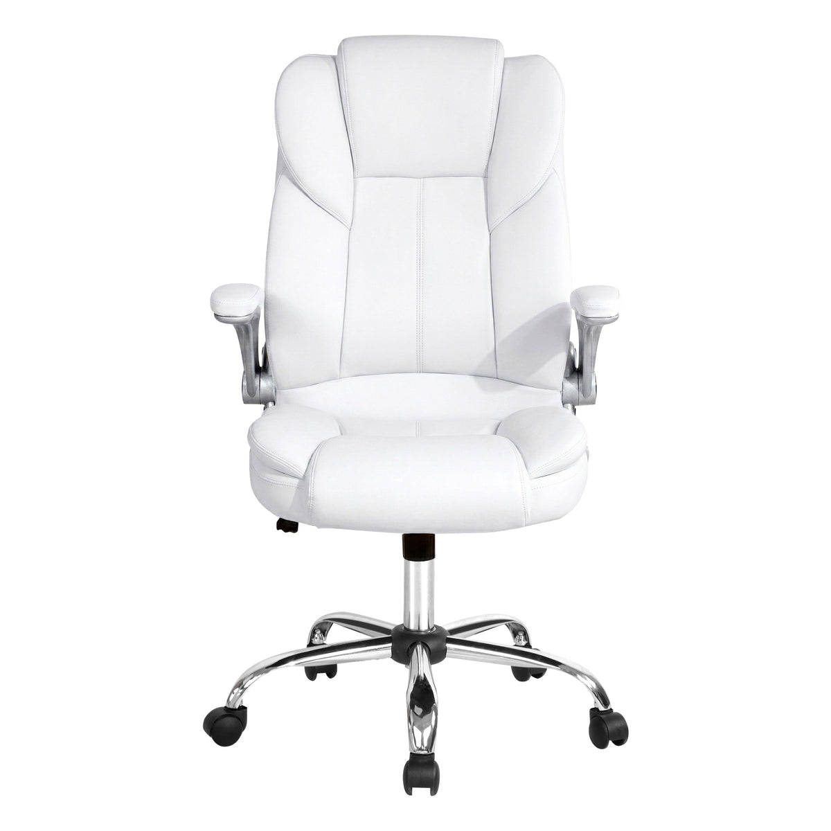 Artiss Executive Office Chair Leather Tilt White