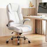 Artiss Executive Office Chair Leather Tilt White - Extra Image