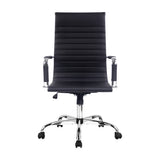 Artiss Office Chair Conference Chairs PU Leather High Back Black - Side View