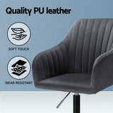Artiss Office Chair Velvet Seat Dark Grey - 45-Degree Angle